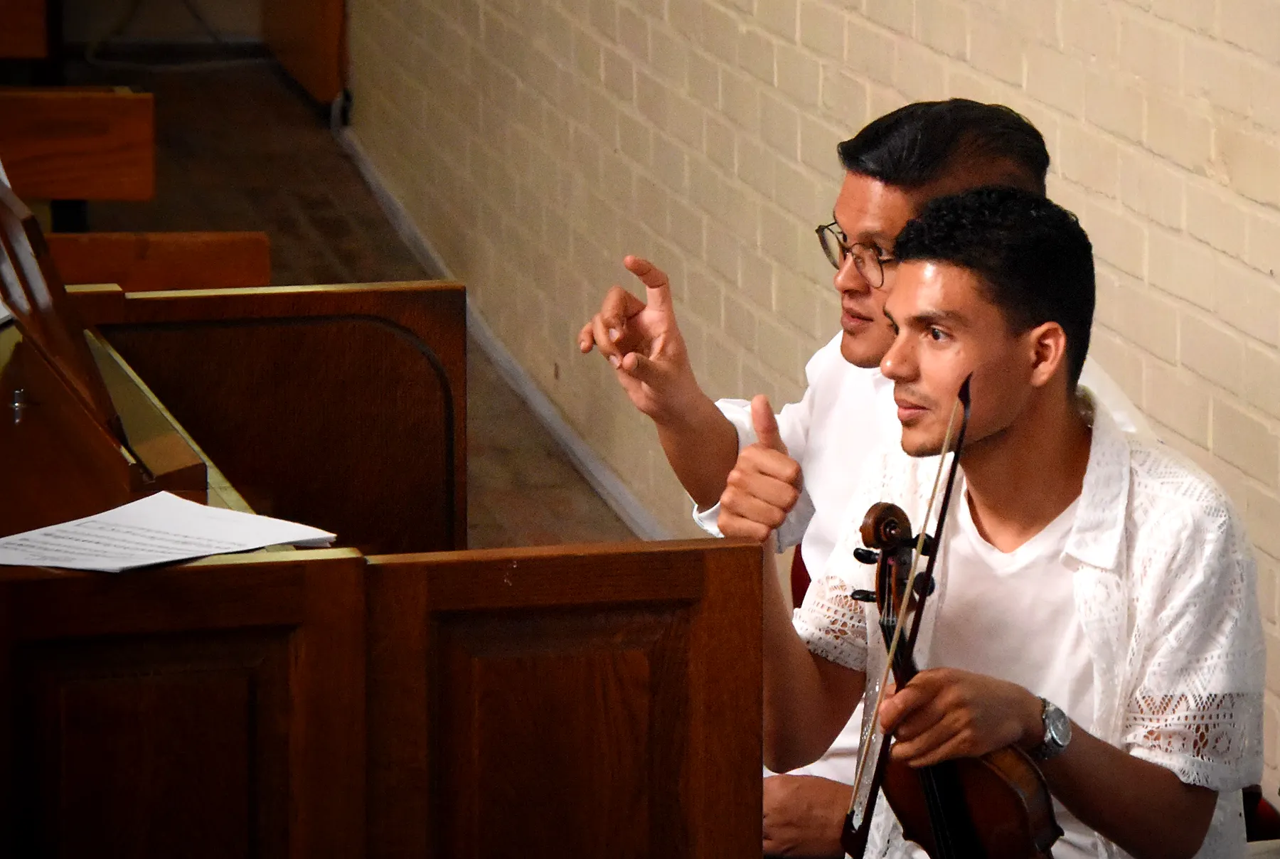 St. Luke’s Chorale 2024 concert preparation photograph
