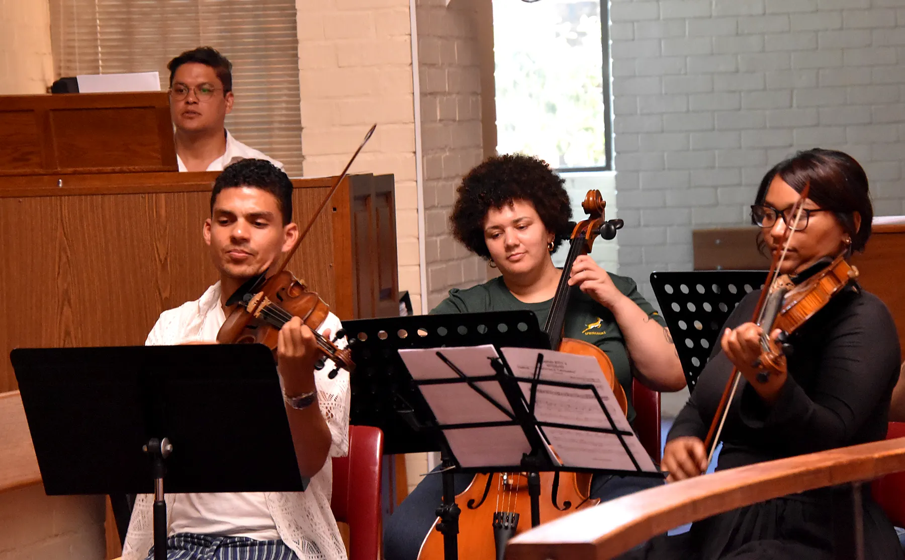St. Luke’s Chorale 2024 concert preparation photograph