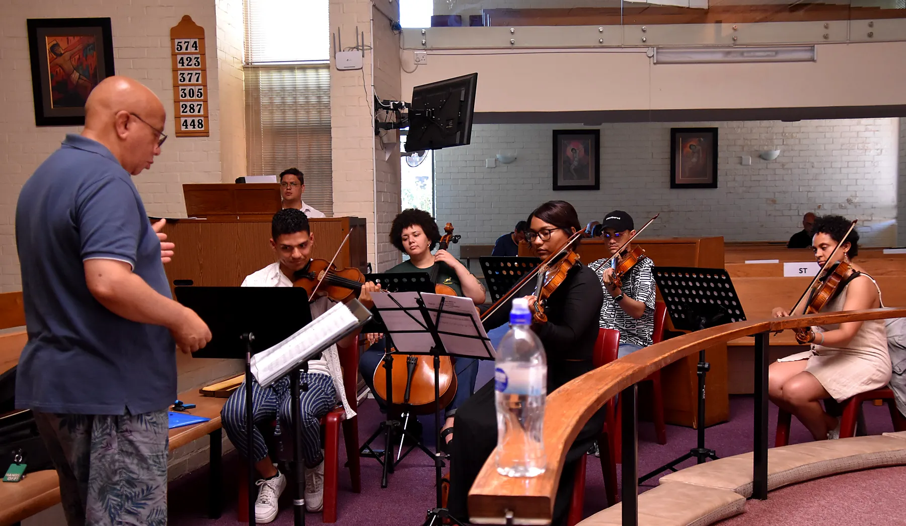 St. Luke’s Chorale 2024 concert preparation photograph