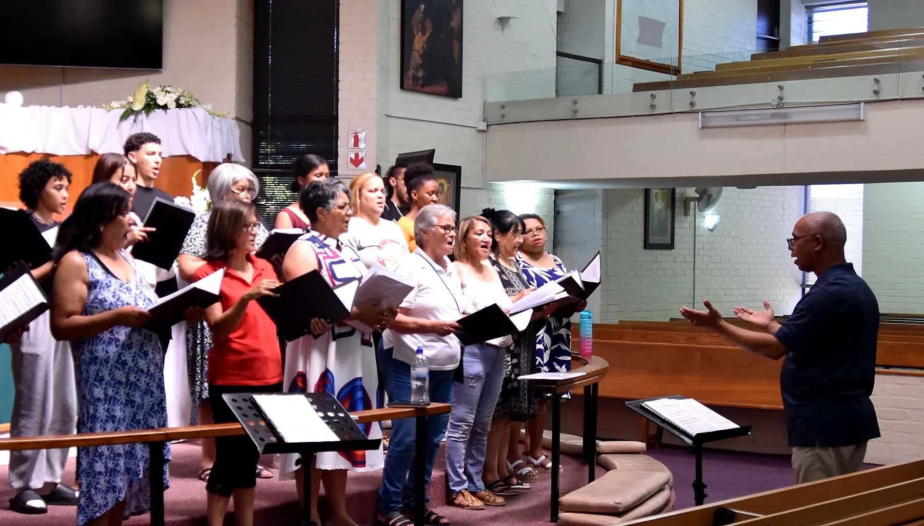 St. Luke’s Chorale 2024 concert preparation photograph