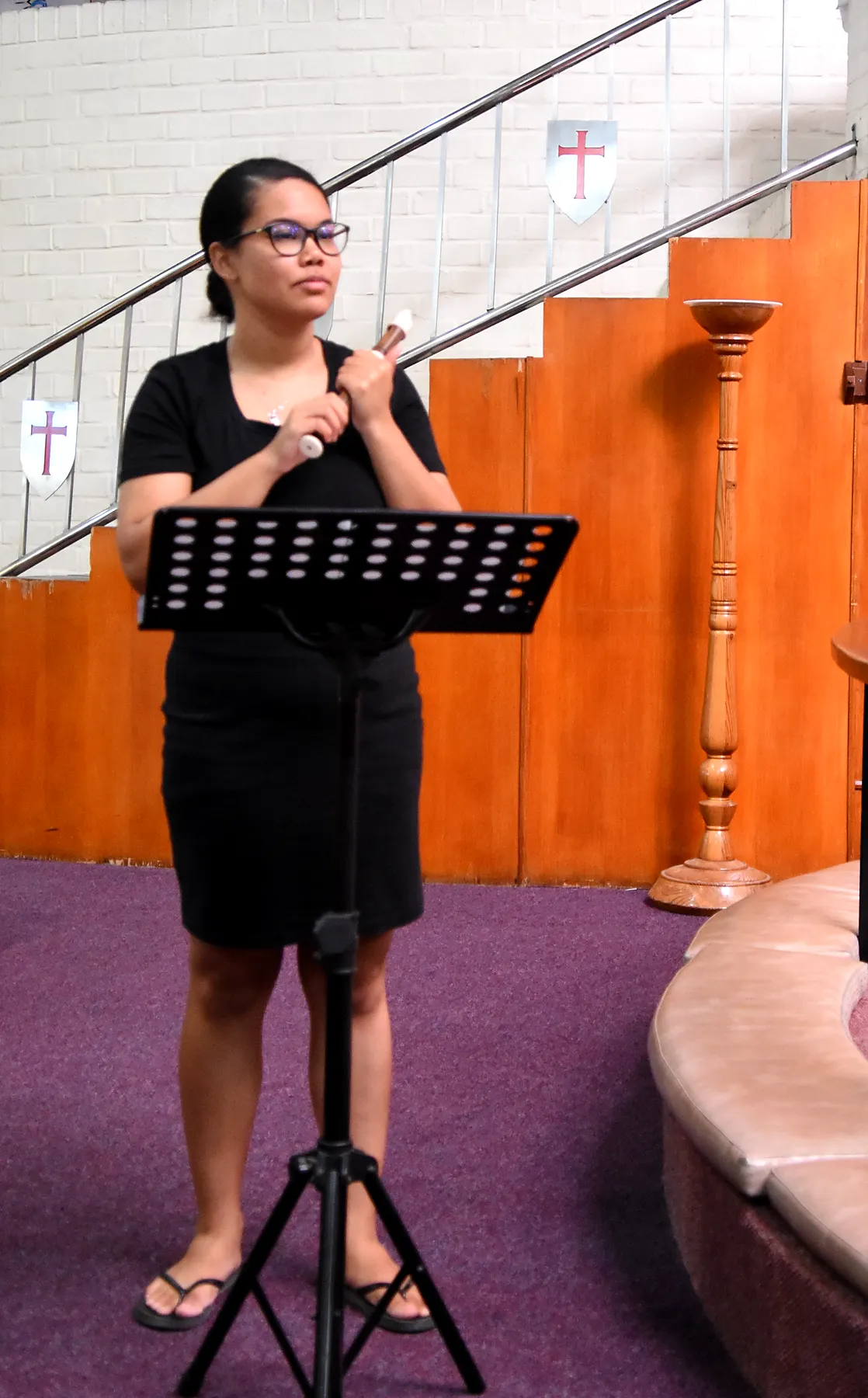 St. Luke’s Chorale 2024 concert preparation photograph