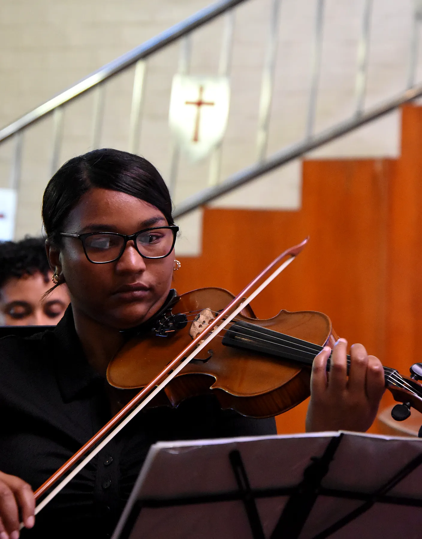 St. Luke’s Chorale 2024 concert preparation photograph