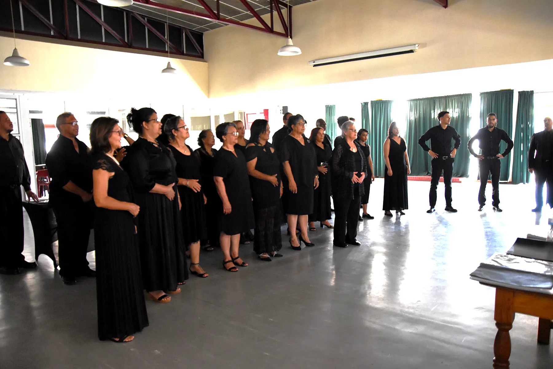 St. Luke’s Chorale 2024 concert preparation photograph