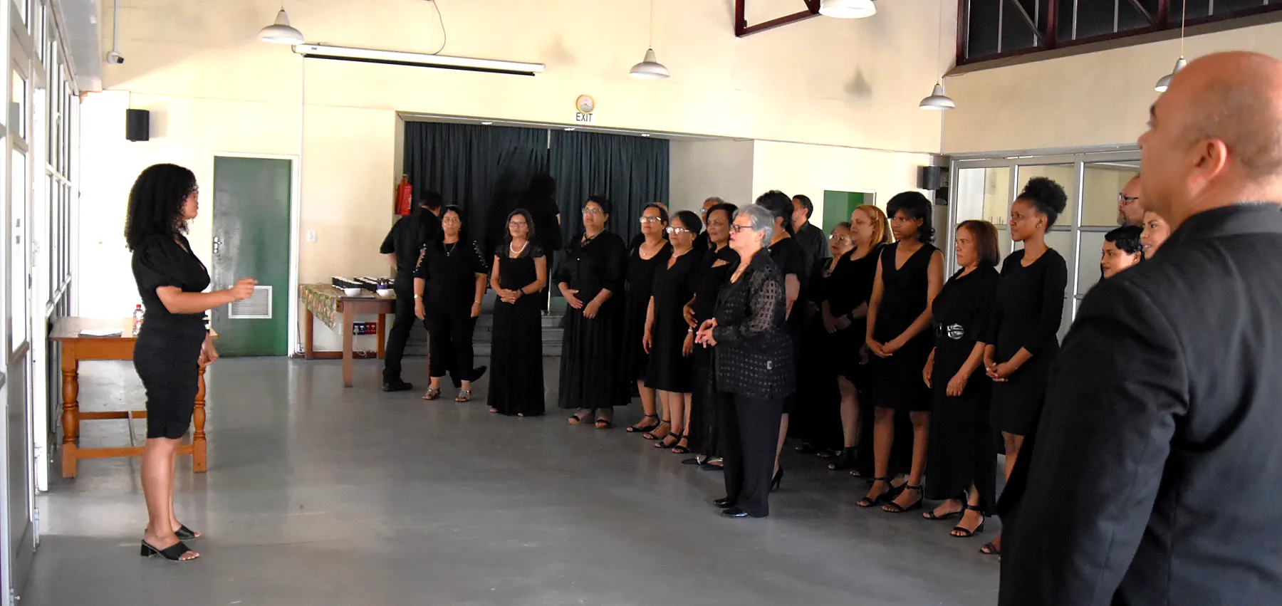 St. Luke’s Chorale 2024 concert preparation photograph