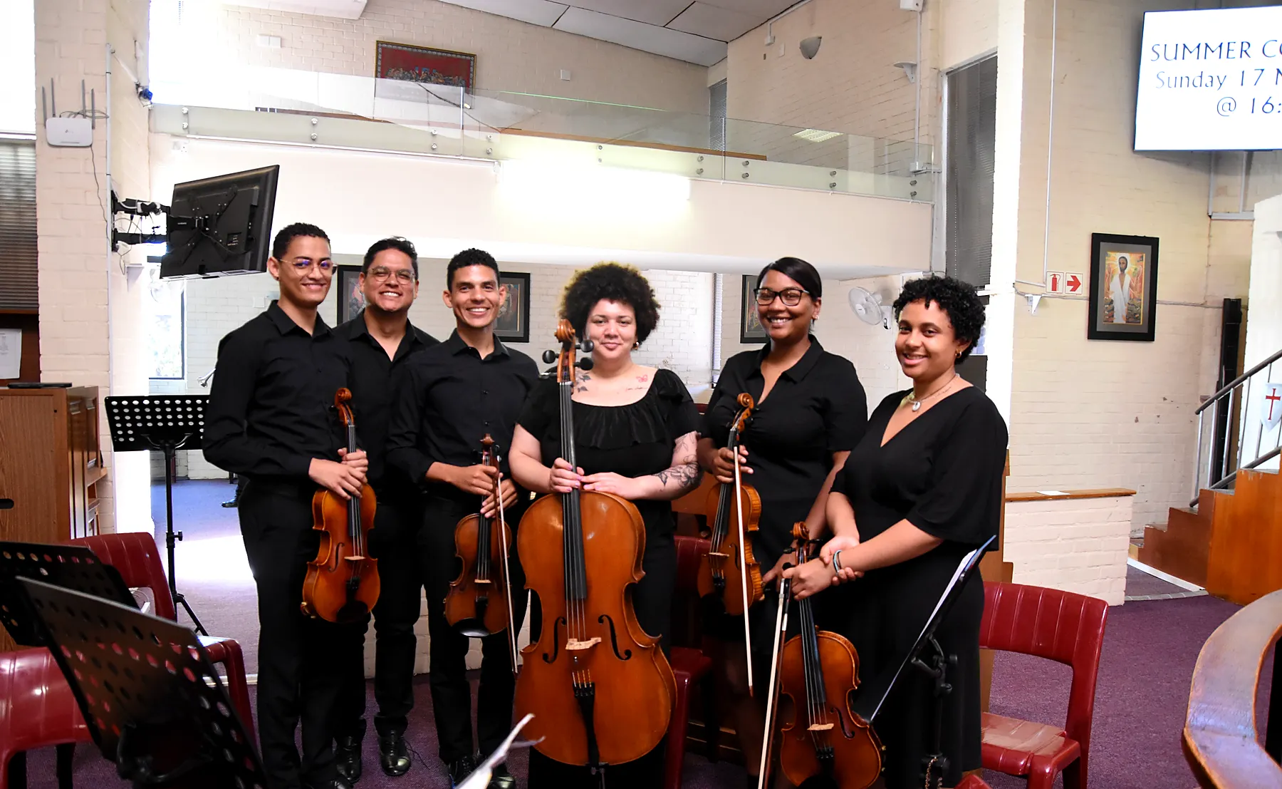 St. Luke’s Chorale 2024 concert preparation photograph